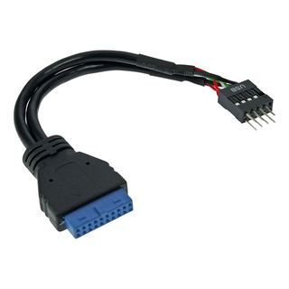 InLine USB 3.0 zu 2.0 Adapterkabel intern, USB 3.0 auf USB 2.0 Pfostenanschluss, 0,15m