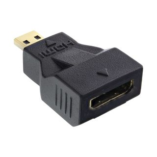 InLine HDMI Adapter, Mini HDMI C Buchse auf Micro HDMI D Stecker, 4K2K kompatibel, vergoldete Kontakte