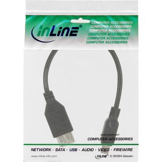InLine USB 2.0 Adapterkabel, Buchse A auf Mini-5-pol. Stecker, 0,2m
