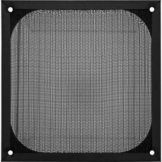 InLine Lftergitter, Aluminium Filter, 140x140mm, schwarz