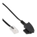 InLine TAE-F Kabel fr DSL-Router, TAE-F Stecker an RJ45...