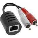 InLine® Audio über RJ45 passiv, 2x Cinch 1x...