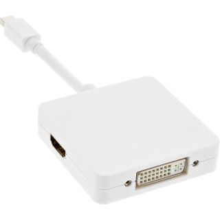 InLine Mini DisplayPort zu HDMI/DVI/DisplayPort Adapterkabel, wei