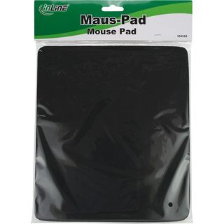 InLine Maus-Pad schwarz 250x220x6mm