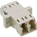 InLine® LWL Kupplung, Duplex LC/LC, multimode, beige,...