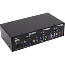 InLine® KVM Desktop Switch, 2-fach, DisplayPort, USB...