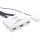 InLine® KVM Switch, 2-fach, HDMI, USB, mit Audio, integr. Kabel