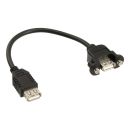 InLine® USB 2.0 Adapterkabel, Buchse A auf...