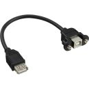 InLine® USB 2.0 Adapterkabel, Buchse A auf...