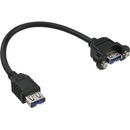 InLine USB 3.0 Adapterkabel, Buchse A auf Einbaubuchse A,...