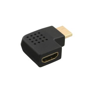 InLine HDMI Adapter, Stecker / Buchse, seitlich links gewinkelt, vergoldete Kontakte, 4K2K kompatibel