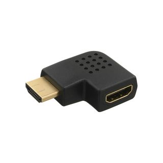 InLine HDMI Adapter, Stecker / Buchse, seitlich rechts gewinkelt, vergoldete Kontakte, 4K2K kompatibel