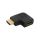 InLine® HDMI Adapter, Stecker / Buchse, seitlich rechts gewinkelt, 4K2K