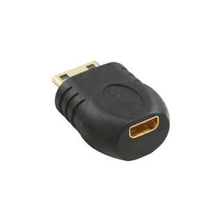 InLine HDMI Adapter, Mini HDMI C Stecker auf Micro HDMI D Buchse, vergoldete Kontakte