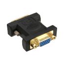 InLine® DVI-A Adapter, Analog 12+5 Stecker auf 15pol...