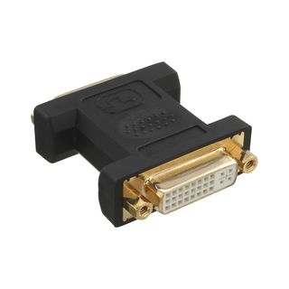 InLine DVI-I Adapter, Digital + Analog 24+5 Buchse / Buchse, vergoldet