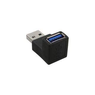 InLine USB 3.0 Adapter, Stecker A auf Buchse A, gewinkelt 90