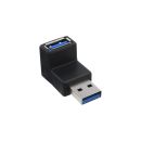 InLine USB 3.0 Adapter, Stecker A auf Buchse A, gewinkelt...