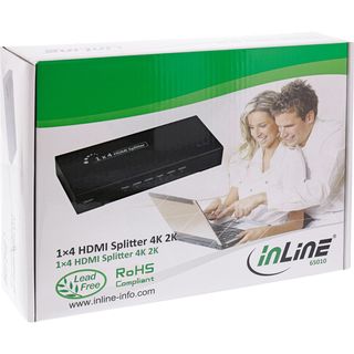 InLine HDMI Splitter/Verteiler, 4-fach, 4K2K kompatibel