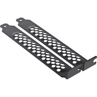 InLine® Slotblech perforiert, schwarz, 2er Pack