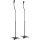 InLine® Lautsprecherständer Teleskop 68-110cm, 2 Stück, schwarz