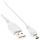 InLine® USB 2.0 Mini-Kabel, USB A Stecker an Mini-B Stecker (5pol.), weiß, 0,5m