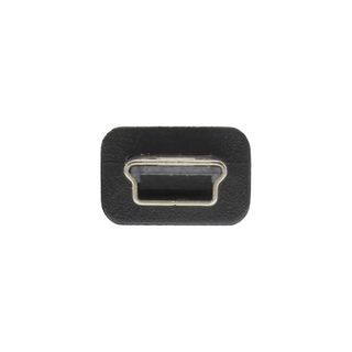 InLine USB 2.0 Mini-Kabel, USB A Stecker an Mini-B Stecker (5pol.), schwarz, 1,5m
