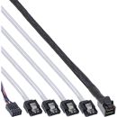 InLine Mini SAS HD Kabel, SFF-8643 zu 4x SATA + Sideband,...