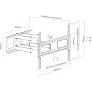 InLine® Wandhalterung, für Display 94-178cm...