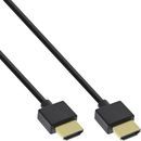 InLine HDMI Superslim Kabel A an A, HDMI-High Speed mit...