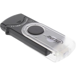 InLine USB 3.0 Mobile Card Reader mit 2 Laufwerken, fr SD, SDHC, SDXC, microSD