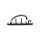 10er Pack InLine® Kabelmanager, mit Klebesockel, 2,8cm, schwarz