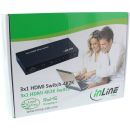 InLine® HDMI Switch / Umschalter, 3 Eingänge auf 1 Ausgang, 4K2K, 3D, HD Audio