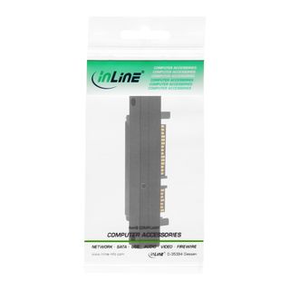 InLine SATA Adapter Stecker / Buchse, 22pol. (15+7), aufwrts gewinkel
