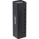 InLine USB 3.0 Hub, 7 Port, Aluminiumgehuse, schwarz,...