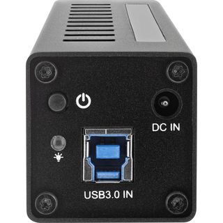 InLine USB 3.0 Hub, 10 Port, Aluminiumgehuse, schwarz, mit 4A Netzteil