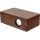 InLine® woodbrick, Induktionslautsprecher im Echtholzgehäuse, Walnuss