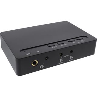 InLine USB 2.0 SoundBox 7.1, 48KHz / 16-bit, mit Toslink Digital IN / OUT