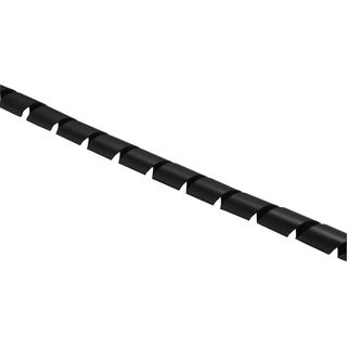 InLine Spiralband Kabelschlauch 10m, schwarz, 10mm