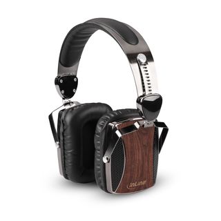InLine woodon-ear, wooden On-Ear Headset mit Kabelmikrofon und Funktionstaste, Walnu