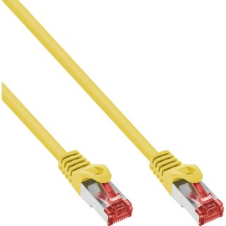 InLine Patchkabel, S/FTP (PiMf), Cat.6, 250MHz, PVC, CCA, gelb, 5m