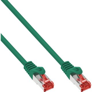 InLine Patchkabel, S/FTP (PiMf), Cat.6, 250MHz, PVC, CCA, grn, 2m