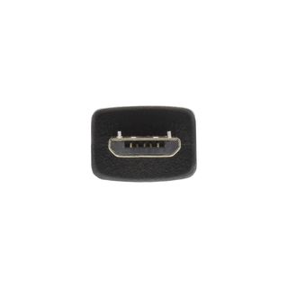 InLine Micro-USB 2.0 Kabel, Schnellladekabel, USB-A Stecker an Micro-B Stecker, schwarz, 1m