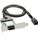 InLine SAS HD low profile PCI Slotblech mit Kabel, ext....