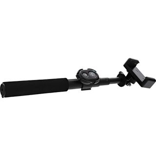 InLine Selfie Stick / Mini Handy Stativ, Bluetooth Funkauslser, Teleskop, schwarz, Aluminium, 0,75m