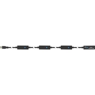 InLine USB 3.0 Aktiv-Verlngerung, Stecker A an Buchse A, schwarz, 20m