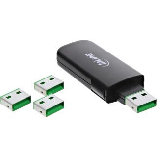 InLine USB Portblocker, blockt bis zu 4 Ports