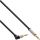 InLine® Slim Audio Kabel Klinke 3,5mm ST/ST, gewinkelt, Stereo, 0,5m