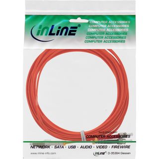 InLine LWL Duplex Kabel LC/ST 50/125m, 15m