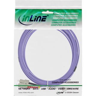 InLine LWL Duplex Kabel, LC/SC, 50/125m, OM4, 20m